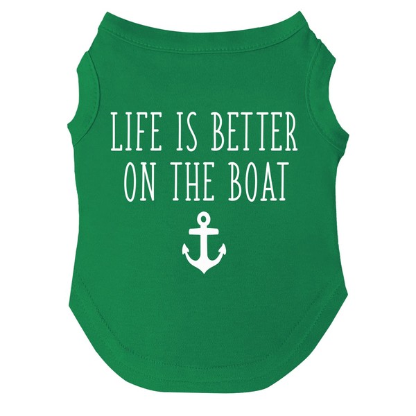 Life is Better On A Boat Summer Dog Tee Shirt