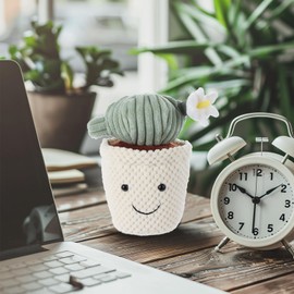 Apricot Lamb Plush Flower Plush Toy Plant Dolls Plush Cactus Toy Cuddly Toy Mini Cacti 20 cm Dolls Toy for Children and Baby