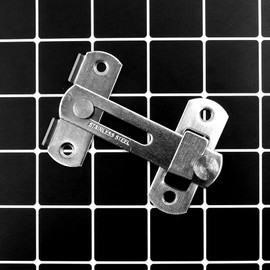 Shiwaki 2PCS Stainless Steel Gate Latch Flip Latch Security Door Lock (Brushed Silver)