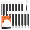 Retractable Gel Pen Refills, Shuttle Art 30 Pack Black Rollerball