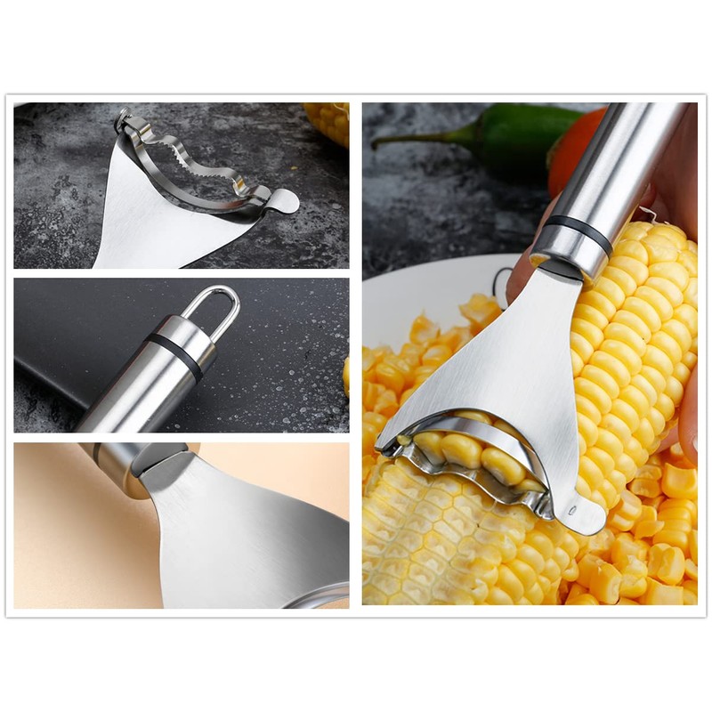 Magic Corn Peeler,304 Stainless Steel Corn Cutter,Convenient Efficient Thresher Corn