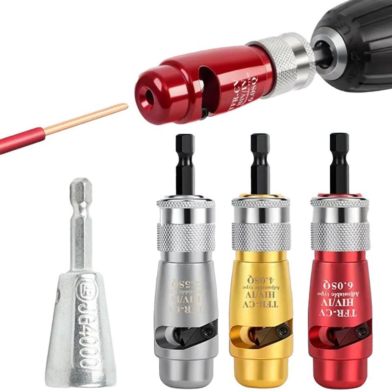 Wire Twisting Tool, Cable Stripper and Twister with 1/4 Inch