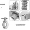 WHAMVOX 2pcs Grade Stainless Steel Bimini Top Jaw Slide Clamp