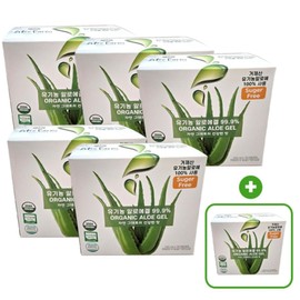 Geoje Organic Aloe Gel 99.9 (100mlx10 packs) 5 boxes + 1 box drinking aloe, 6 boxes, 1L / 거제 유기농 알로에겔99.9 (100mlx10팩) 5박스+1박스 마시는 알로에, 6박스, 1L