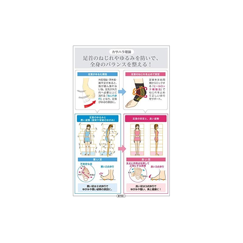 AKK-002BK & NY Kasahara Style AKK-002 Ankle Support Girdle (Thin
