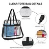 Clear Tote Bag for Stadium Events 12×6×12 Clear Crossbody Bag