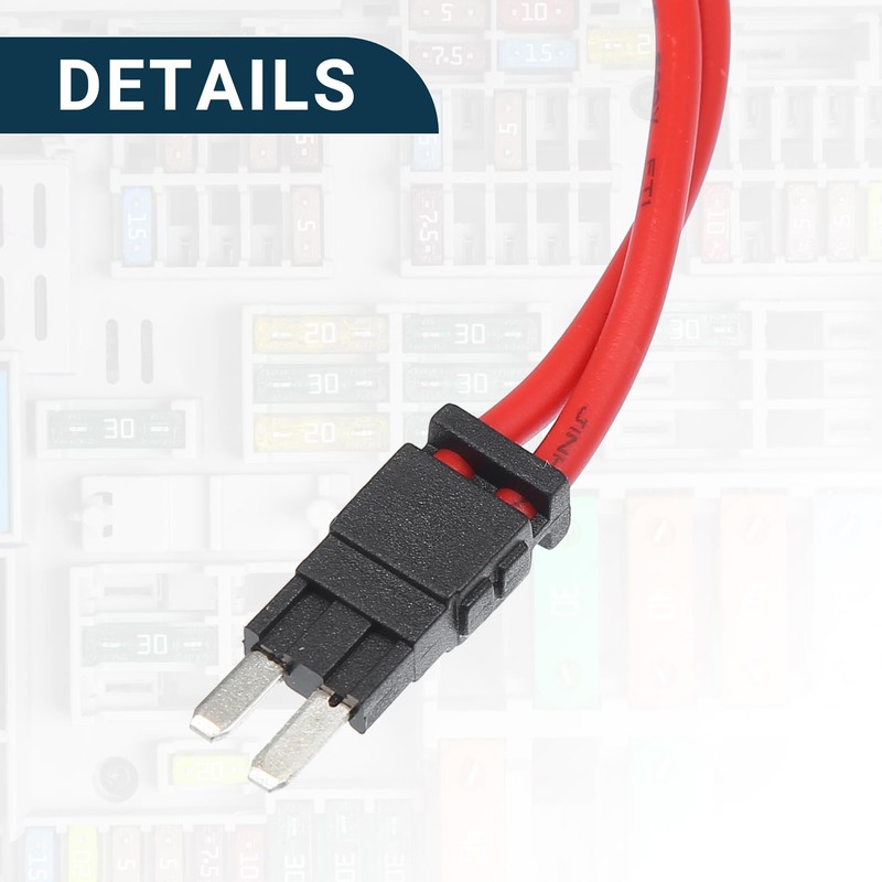 X AUTOHAUX Car Micro Fuse Holder Tap Adapter Connector 32V