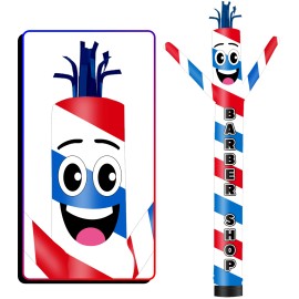 Barber Shop Inflatable Tube Man Gaint Waving Tube Puppet Guy for Outdoor Decoration Advertising Business Promotion With BlowerColor: haircut, Size: 6ft