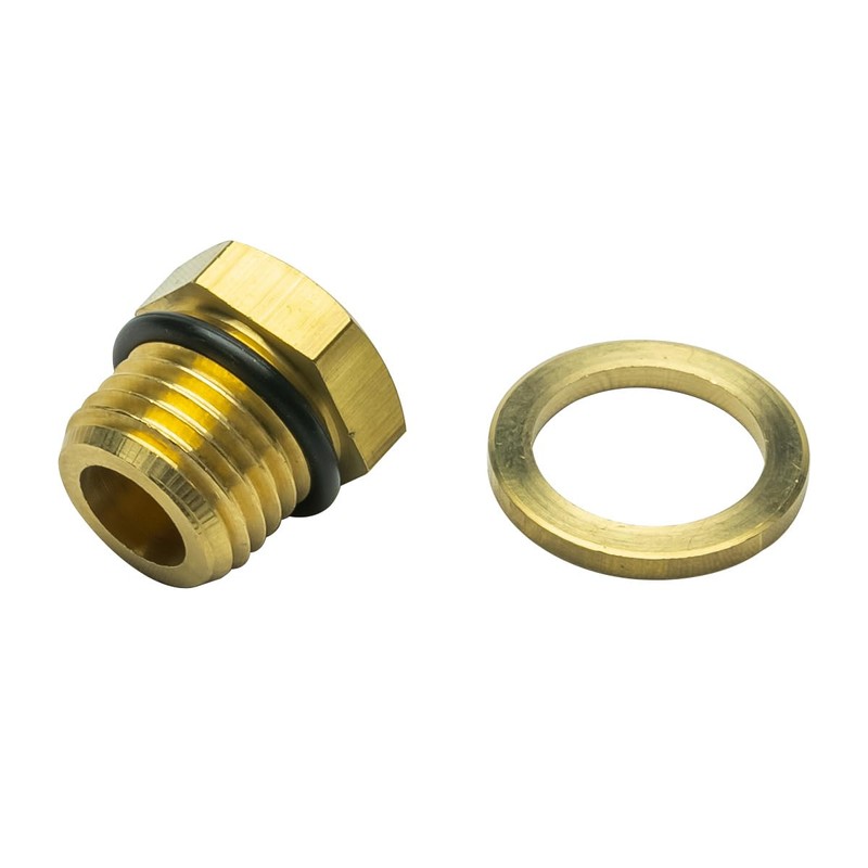 GlowShift M14 x 1.5 Male to 1/8-27 NPT Female Gauge
