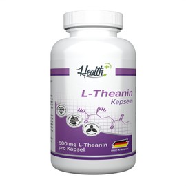 Zec+ Nutrition Health+ L-Theanine - 60 Amino Acid Capsules without Magnesium Stearate, Pure Theanine as a Strong Antioxidant from Green Tea, Natural Dietary Supplement, Made in Germany