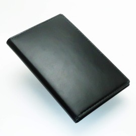 REBOOT GOLF Golf Scorecard Holder Horizontal Genuine Leather Scorecard Cover Scorecard Case, Black/Black/Black