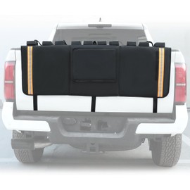 Trumgeta 53" Heavy-Duty Truck Tailgate Bike Pad for Mountain Bikes, BMX, Ebikes & More | Truck Tailgate Cover with Reflective Strips & Tool Pockets | Fits Full-Size Trucks, Carries 5 Bikes