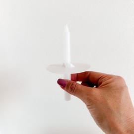 5 Inch Vigil Candle Set with Included Paper Bobeche for Safety - Used for Vigils, Memorials, Religious Services, Unscented, Box of 100, White