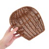 NOLITOY Woven Picnic Basket Imitation Rattan Bread Basket Sturdy Fruit