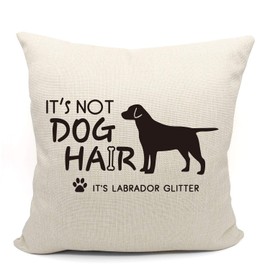 JIMOWANG Labrador Dog Pillow Covers 18 x 18 Inch Decorative Throw Pillow Case for Sofa Couch Bed