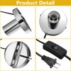 Tuanse 6 Pcs Polished Metal Desktop Lamp Base E26 E27