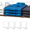 Cq acrylic Shelf Dividers for Closet Organization - 4 Pack