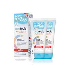 Instituto Español Feuchtigkeitscreme bei Neurodermitis, 2 x 150 ml, beruhigende Creme für Ekzeme und Juckreiz für gereizte und gerötete Haut, natürliche hypoallergene Formel, vegan, trockene und