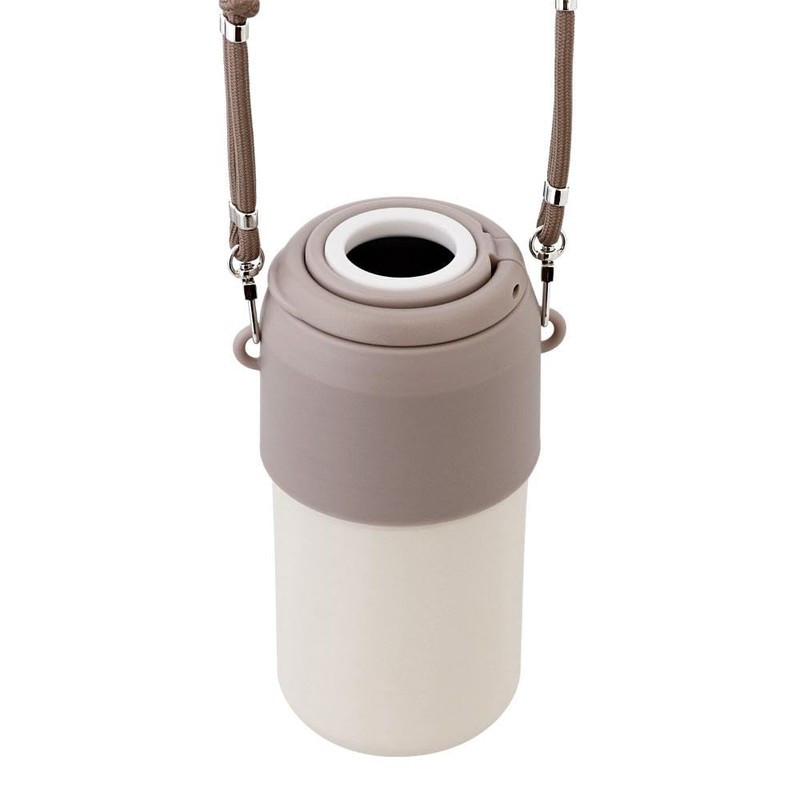 LIV PLUS ペットボトルホルダー 保冷保温 真空二重構造 300～650ml ショルダー ベージュ NM-371
