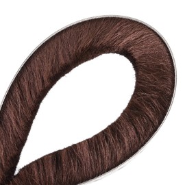 Awclub Brush Weather Stripping, 3/8" Backing x 3/8" Brush x 20ft Felt Pile Door Seal Strip for Sliding Door Window Wardrobe - Self-Adhesive Brown (Windproof Dustproof Soundproof)