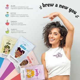 THREEE Assorted Tea Variety Pack - Includes Individually Wrapped Orange Blast & Passionfruit Flavored Herbal Tea Variety Pack (60 Tea Bags)