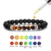 Lava Stone Chakra Diffuser Bracelet (Tiger Eye)
