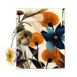 MAYCARI Acrylic Photo Album for 50 Photos Slip-in Album 10 x 15 cm Children Cover with Flower Motif Gifts for Girls