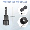 sourcing map 2pcs Magnetic Nut Driver 15mm Hex Drive Socket