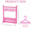 Kukiwhy 2 PCS Acrylic Earring Holder Rack with Mini Hangers,Jewelry
