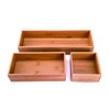 Sansnow Bamboo Kitchen Seasoning Box Tableware Knife Fork Organizer Box,