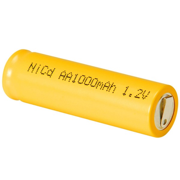 Parts Express AA NiCd Cell Battery with Tabs 1000mAh (2 Pack)