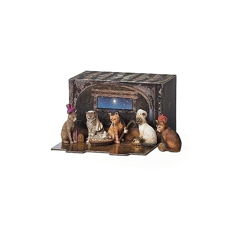 Roman Cat Pageant Creche Printed Box Purfect Pageant