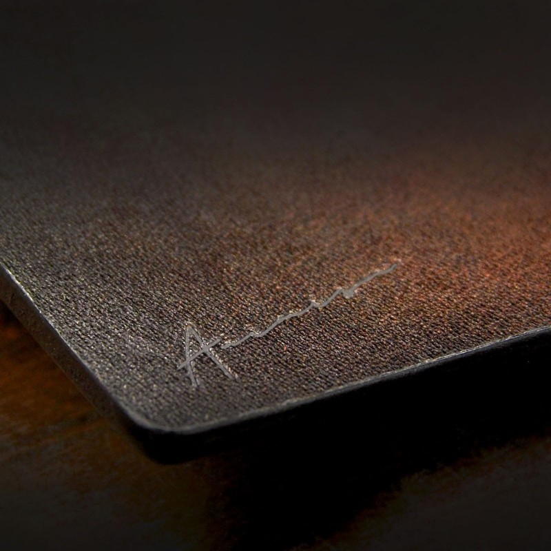 Leather King Genuine Leather Tray (Space Blue, Square)