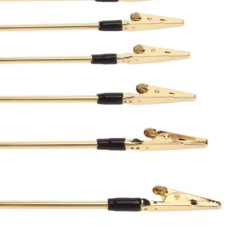 10Pcs Metal Memo Clips Gold Color Electroplated Safe Light Strong