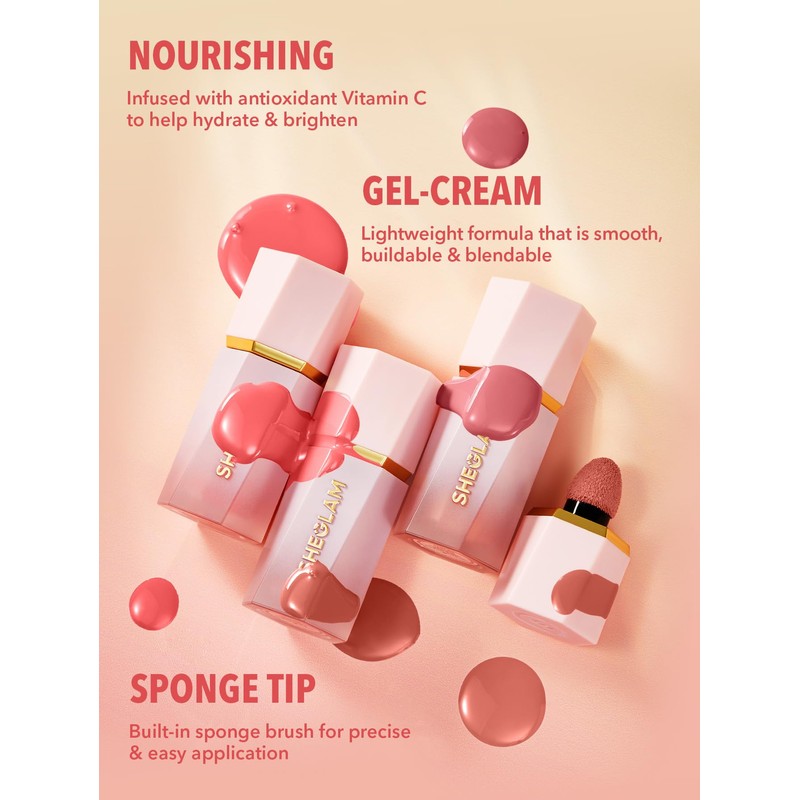 SHEGLAM Color Bloom Liquid Blush Makeup for Cheeks Matte Finish