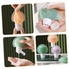 WOONEKY 3pcs Mini Travel Toiletry Bottles 90ml Shampoo Bottle Leakproof