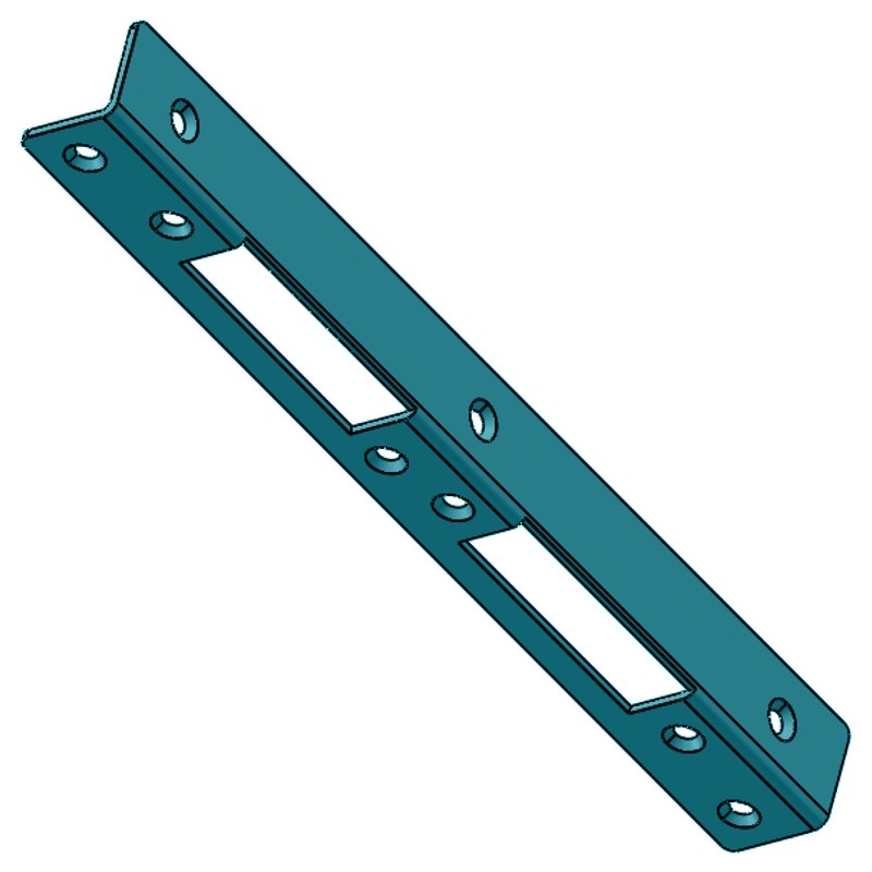 FEPS Lock Angle Strike Plate FE-RS003 Brushed Stainless Steel for