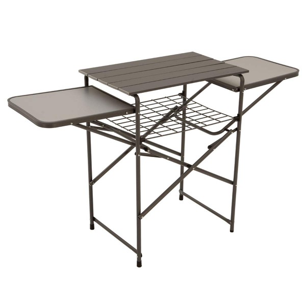 Eureka! Camp Kitchen Portable Folding Camping Cooking Table and Shelf
