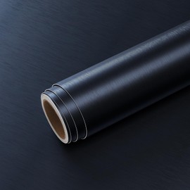 VEELIKE Blue Brushed Stainless Steel Contact Paper for Appliances, Fridge, Dishwasher, Kitchen Backsplash, 15.7''x118'' Heavy Duty Thick Blue Metallic Wallpaper, Peel and Stick, Removable