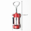 XMHF Italianism Wing Corkscrew Wine Opener, Rubber-touch Finish For Non-slip,