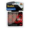Scotch Restickable Squares, 0.5"x0.5", 72 Count, Clear Double-Sided Mounting Pre-Cut