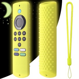 Silicone Case for Fire TV Stick Lite(2nd gen) 2021 Remote Control Cover for Alexa Voice Remote Lite Anti-Slid Shockproof Silicone Protective Cover Sleeve with Lanyard(Glow Green)