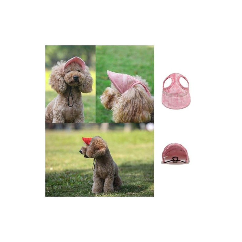 Leconpet Dog Baseball Cap, Adjustable Pet Sun Hat with Big
