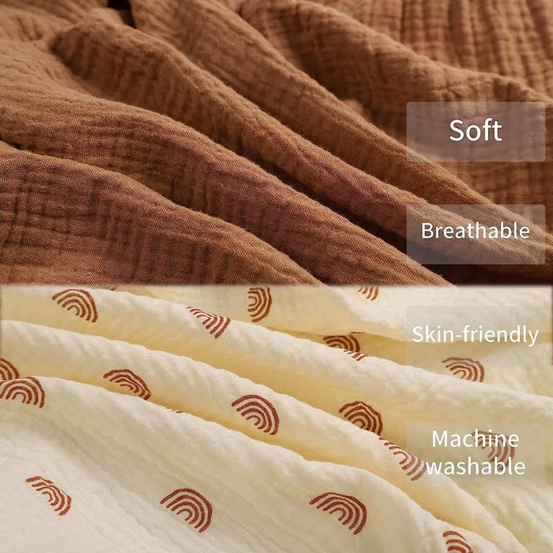 2Pcs Muslin Bassinet Sheet Fitted Bassinet Sheets Set,Comfortable Bed Sheet