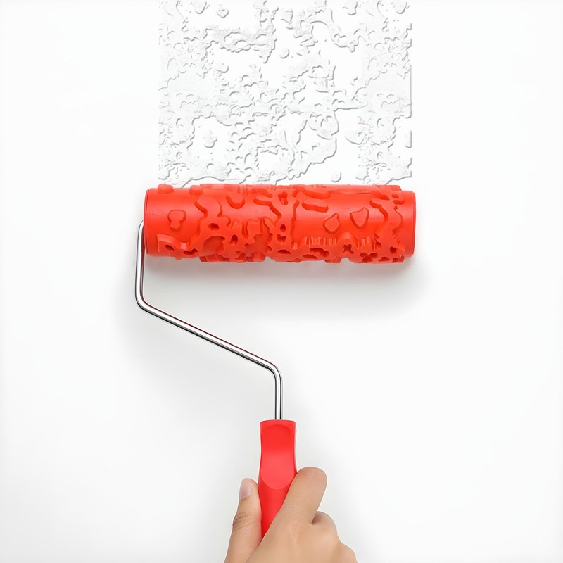 MBAIYO 2 Pcs 7'' Textured Paint Roller, Rubber Pattern Paint