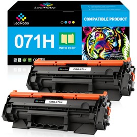 LeciRoba Compatible Toner Cartridge Replacement for Canon 071H 071 CRG071H High Capacity Black Toner Cartridge for LBP120 LBP122 LBP122dw MF270 MF272dw MF273 MF273dw MF275 MF275dw Printer ink (2-Pack)