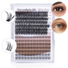 Serendipity Life D Curl Individual Lashes, Thin Band Cluster Lashes,