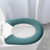 Gukasxi 3 pcs Soft Thicker Toilet Seat Warmer Cover, Button
