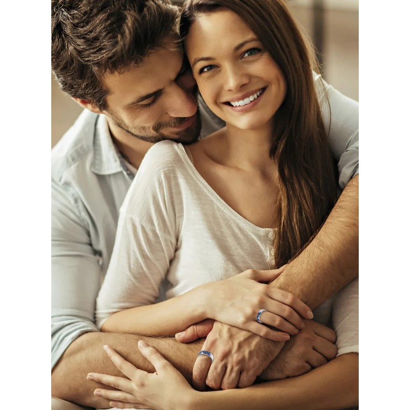 Promise Ring for Couples Matching Couples Rings Sun and Moon