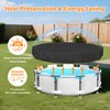SAFANA 10FT Pool Covers for Above Ground Pools, Round Swimming